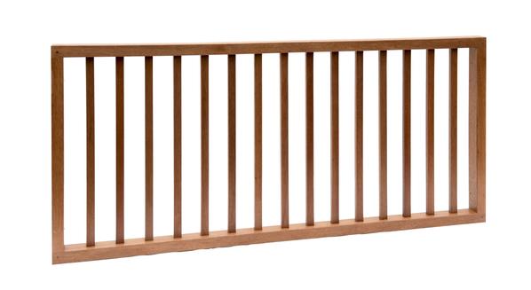 Hardhout Spijlenhek 180 x 80 cm - Afbeelding 1
